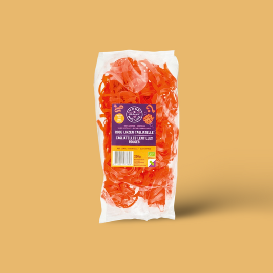 Red lentil tagliatelle