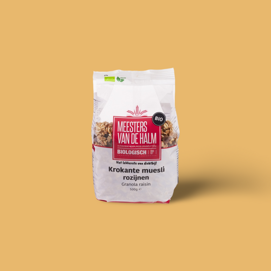Krokante muesli rozijnen