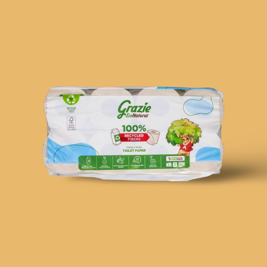 Toilet paper Grazie Natural 3-ply
